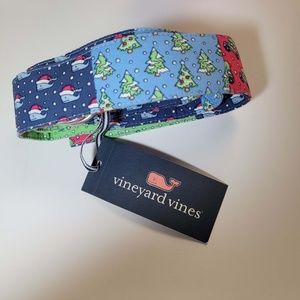 Vineyard Vines Holiday Patchwork D-Ring Belt Size Medium